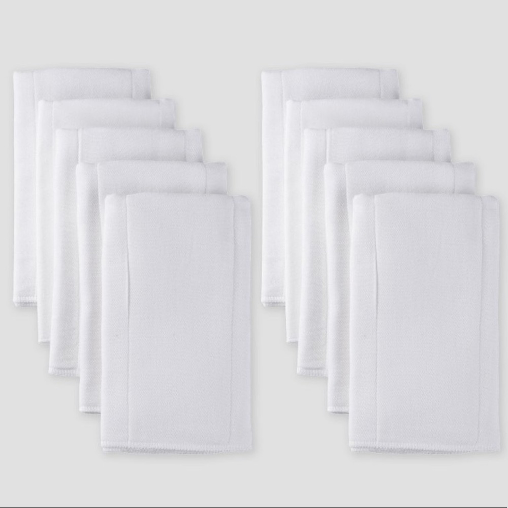 Organic cotton pre-fold gauze cloth diapers (20)
